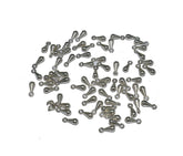 Silver ball dangle charms beads latkan jhumki/Necklace and Bangle metal beads for Jewellery Making. LOOP-025